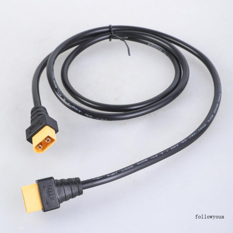 Fol XT60 ถึง XT60 สายอะแดปเตอร์ XT60 ชายหญิงกับหญิงตัวเชื่อมต่อสายเคเบิล