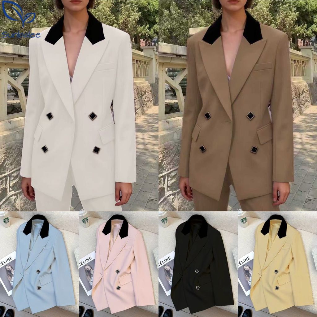 SUNBALEE ⭐ SUIT-36 เสื้อสูทแฟชั่น สำหรับผู้หญิงทรงสวย สไตล์เกาหลี เรียบหรู สีพาสเทล มีหลายสีให้เลือก