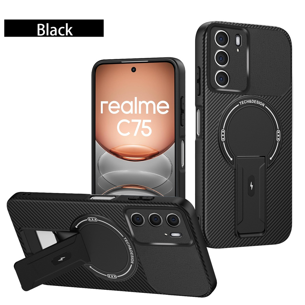 สําหรับRealme C75 กรณีRealme C75Xเคสโทรศัพท์Realme 14XฝาครอบRealme 14Xกรณีคาร์บอนไฟเบอร์Stentเคสโทรศ