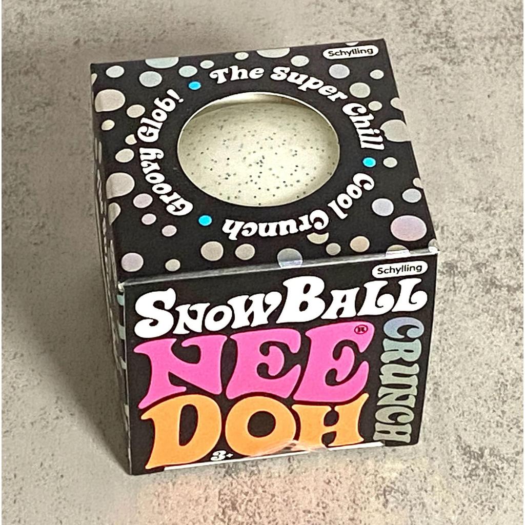 Schylling NeeDoh Snowball Crunch Squeeze Ball สีขาว Crunchy Texture Sensory Fidget ของเล่น mueadauth