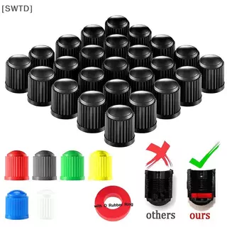 [SWTD] 10PCS รถยนต์รถจักรยานยนต์จักรยานจักรยาน Universal รถวาล์วหมวกพลาสติกล้อยาง Air Stem Cover ฝุ่น Tyre วาล์วหมวก null