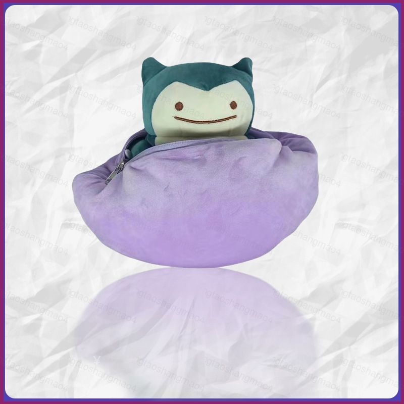 YT4 Pokemon Snorlax x Ditto Plushie Reversible Plush Flip ตุ๊กตาของเล่น Companion ตุ๊กตาหมอน