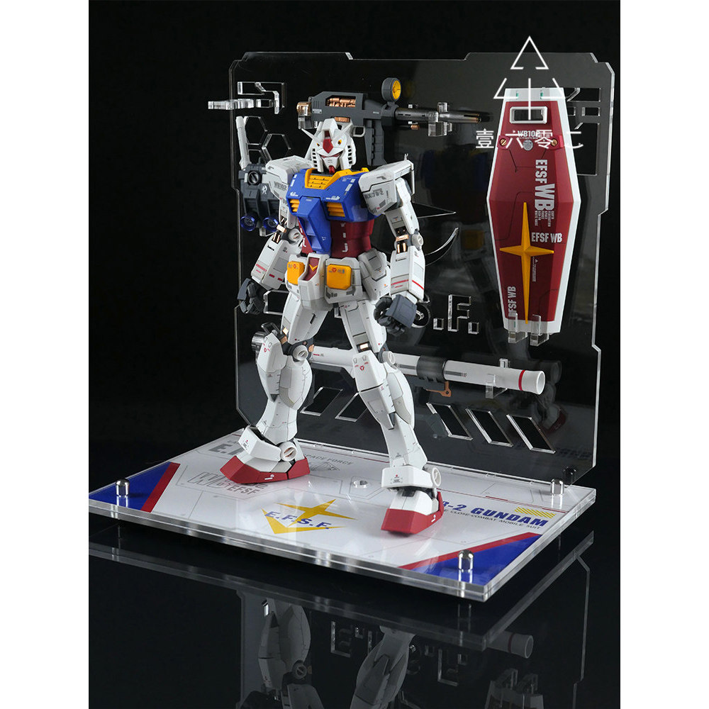 RX-78-2 RG 2.0 / MG 3.0 ขาตั้งอะคริลิค รุ่น BASE ACTION-Gundam Weapon Display Stand