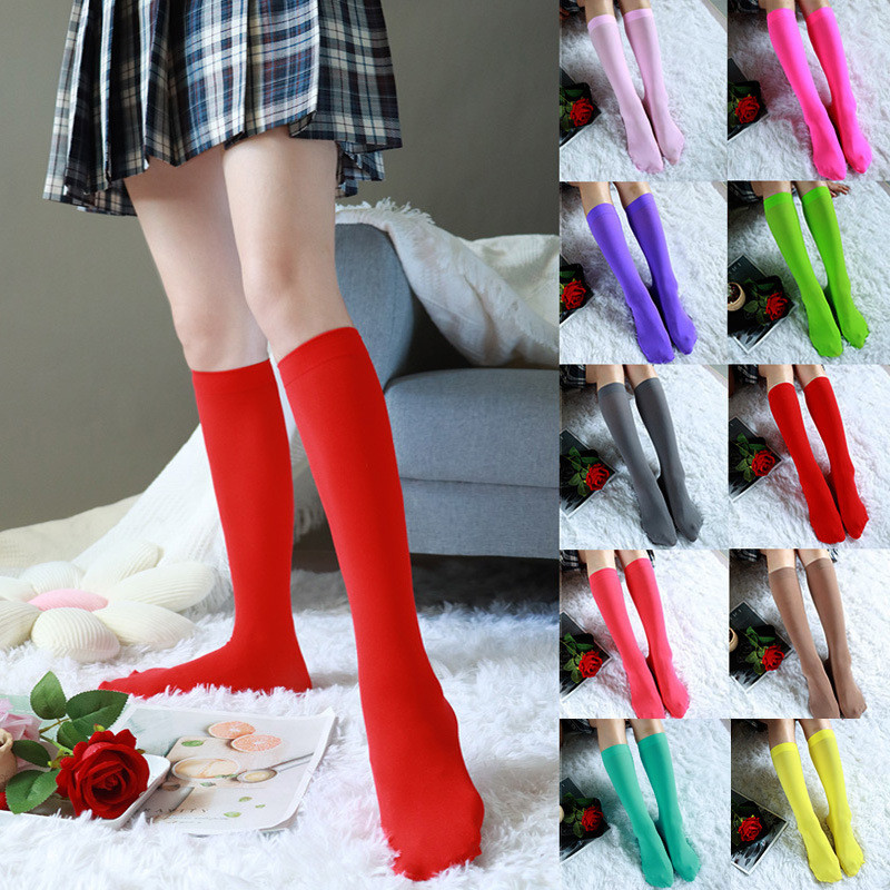 ถุงน่องยาวสีลูกกวาด สไตล์ญี่ปุ่น สำหรับคนชอบแบบโลลิต้าน่ารัก