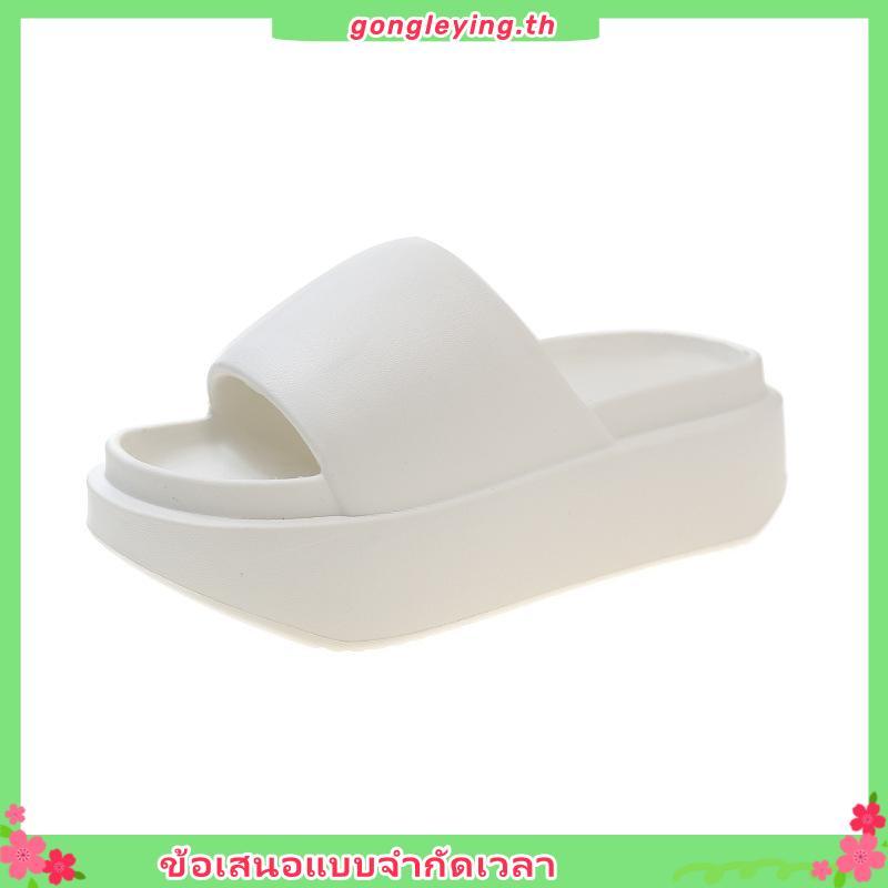 La mode รองเท้าแตะ วัสดุ EVA ลำลองสำหรับผู้หญิง พื้นรองเท้าหนามาก 2023NEW B90H2L4 34Z230825