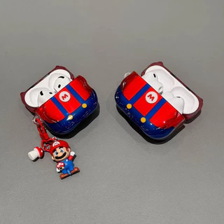 การ์ตูนน่ารัก overalls Mario สําหรับ AirPods4 เคสหูฟัง AirPodsPro3 2025 ไร้สายบลูทูธ 1/2/3 รุ่นซิลิโคนอ่อนนุ่ม Pro2 ป้องกันการตก Pro3