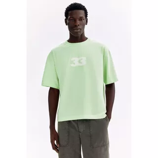 H&M(เอชแอนด์เอ็ม) เสื้อยืดทรงหลวมพิมพ์ลาย ผู้ชาย 1332254_1