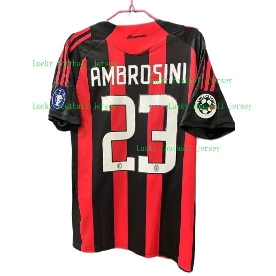 2008/09 AC Milan Home Retro Soccer Jersey เสื้อฟุตบอล AC