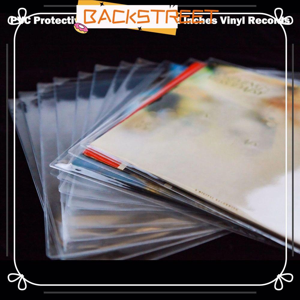BACKSTAGE Vinyl Records Sleeve, 7/10/12 นิ้วหนา LP Record Cover, Resealable Record Storage Bags Reco