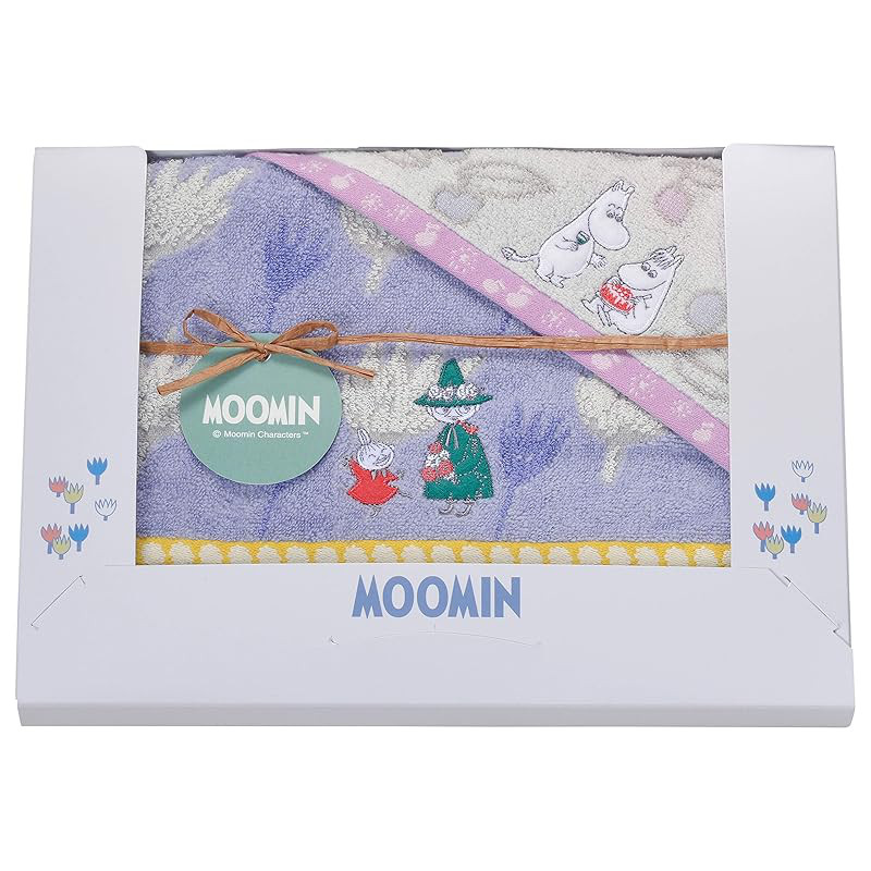 Moomin Bloom Party Towel Gift Set - Hand Towels, Face Towels, and Bath Towels for All Occasions