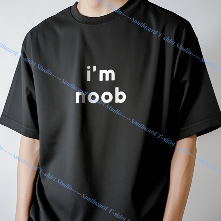 (จัดส่งตลอด 24 ชั่วโมง)เสื้อยืด I'm noobใส่แล้วไม่มี noob
