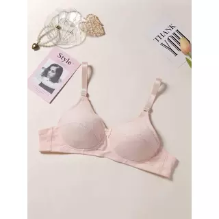 A2828 เสื้อในไร้โครง ผ้าคอตตอน มี2ตะขอ (คัพ AB) ของส่งจากไทย ใส่สบาย Clothing Lady Women ผู้หญิง Underwear