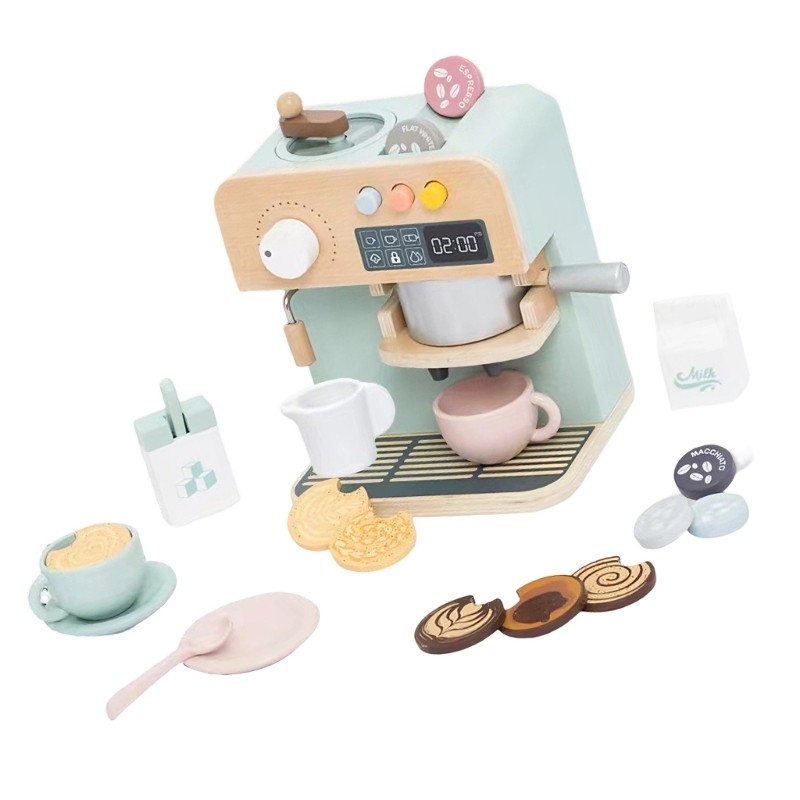SIY การศึกษา Oaken เครื่องชงกาแฟของเล่นสามล้อเด็ก Acting Kitchen Pleasure