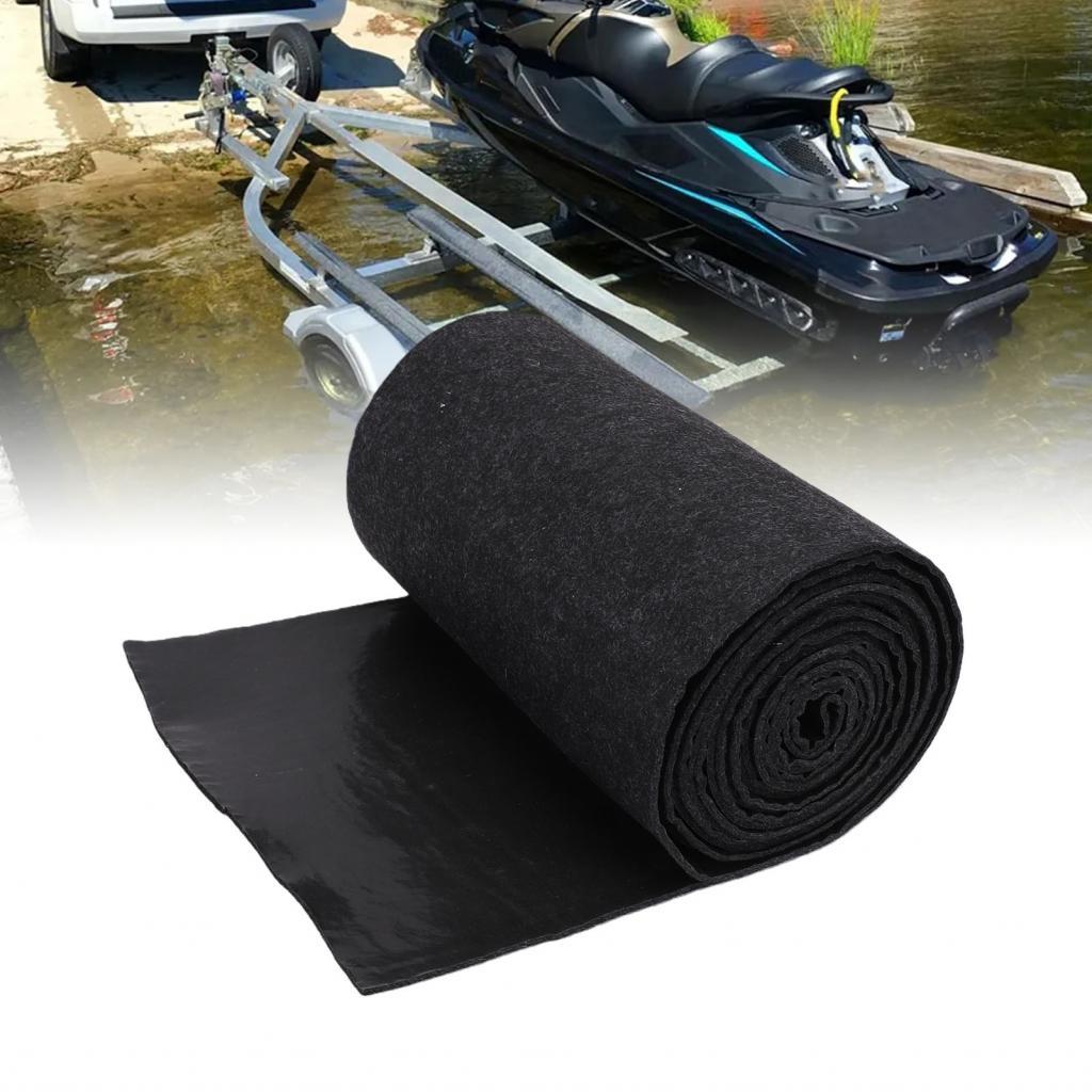 Emlymy เรือ Trailer Bunk พรม Marine Padding สําหรับกลางแจ้ง Jet Ski Ramp Garage Dock 7.87x236.22in