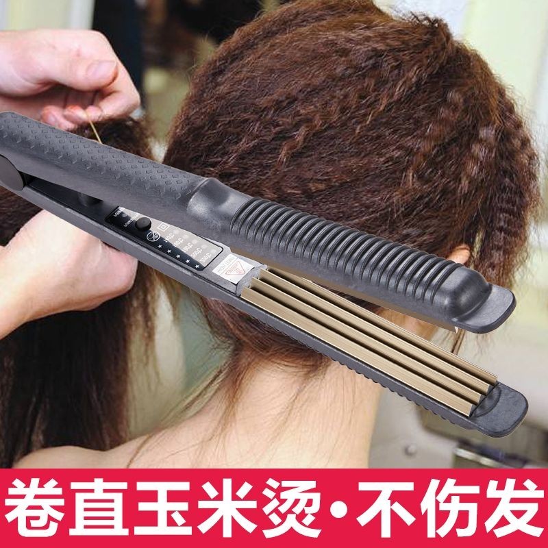 Inner Buckle Corn Perm C โค้งลูกแพร์ดอกไม้ Curling Hair Straightener Dual-ใช้ไฟฟ้า Curling Iron เว้านูนโค้ง U-รูปครึ่งวงกลม#内扣玉米烫C弯梨花卷直发器两用电卷发棒凹凸弧形U型半圆夹板发尾