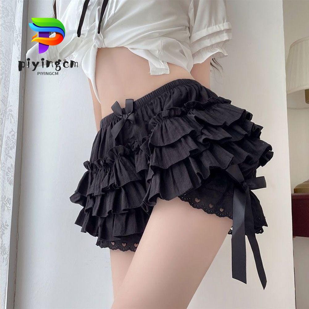 CHAYUMDA Safety Short Pants, JK Cute Bloomers, Fashion Pleated Elastic Breathable Petticoat Underpan
