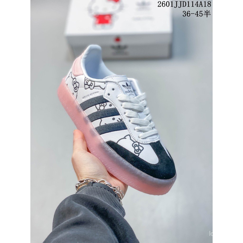 2026Adidas ORIGINALS SAMBA รองเท้าผ้าใบผู้ชายผู้หญิงรองเท้าแบนรองเท้าสเก็ตบอร์ดรองเท้าผ้าใบลําลองตาม