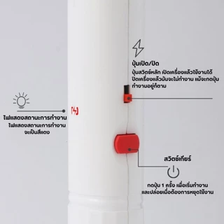 ไม้ตียุงไฟฟ้า คละสี ใช้งานได้ทั้งในบ้านและกลางแจ้ง ตาข่ายไฟฟ้า 3 ชั้น คุณภาพดี ทนทานใช้งานได้นาน
