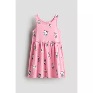 H&M(เอชแอนด์เอ็ม) ชุดเดรสผ้าฝ้ายพิมพ์ลาย เด็กผู้หญิง 1154543_21