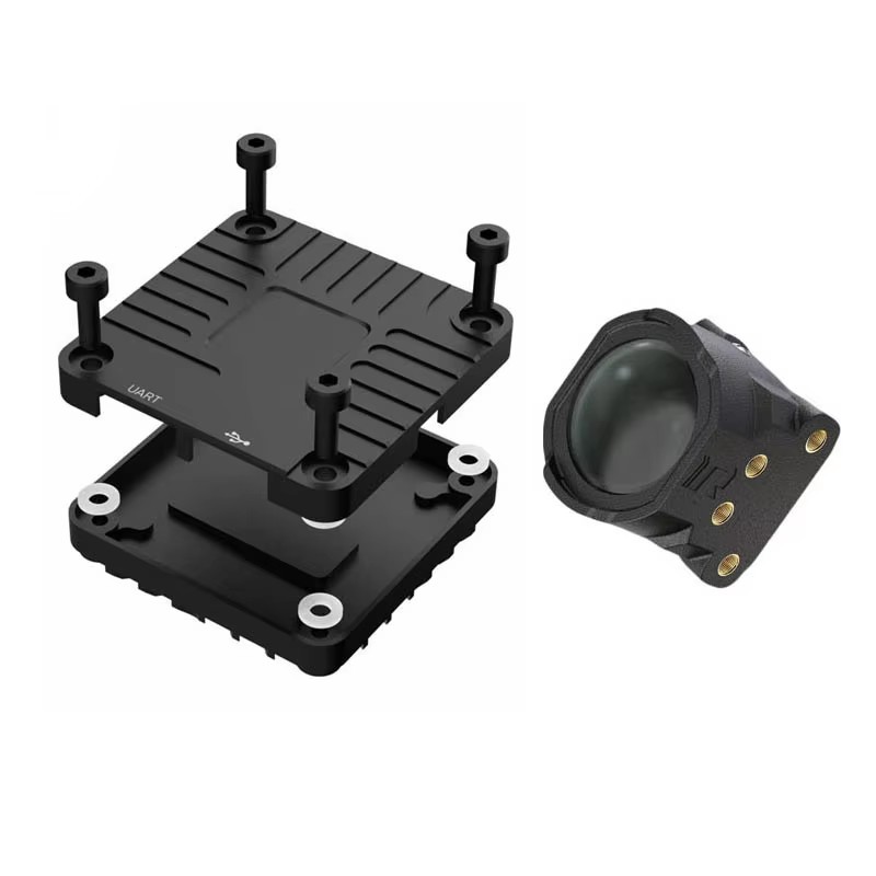 1 ชุดสําหรับ DJI O4 Air Unit Lite ฮีทซิงค์กว้าง-มุมเลนส์กรณีการส่งผ่านวิดีโอเปลือกกระจายความร้อน w ปะเก็นสําหรับ FPV DIY Part