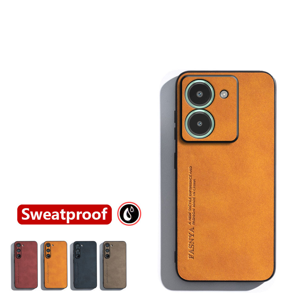 สําหรับ Vivo Y36 4G Y27 5G Y27s Y78 5G V2302 V2247 V2248 Skin-sensation Elegance Retro หนังเคสโทรศัพท์ลื่น Sweatproof ฝาหลังสีอ่อน slim กันกระแทก