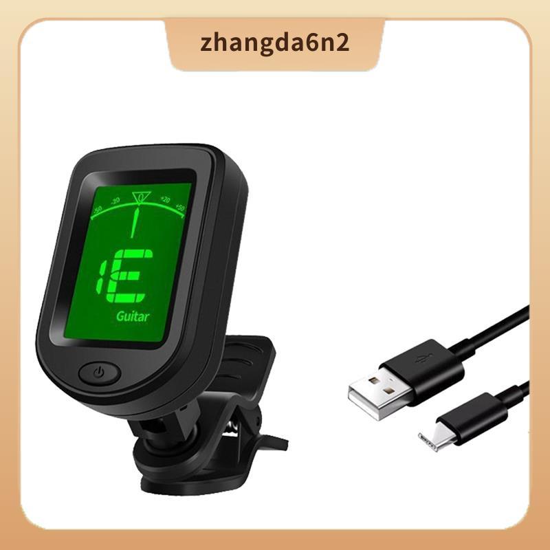 In StockRechargeable Guitar Tuner Clip on Electronic Tuner สําหรับกีตาร์ Ukulele ไวโอลิน Mandolin Ba
