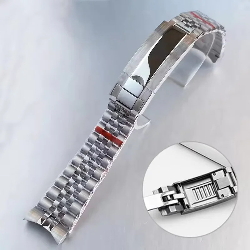 Jubilee 904 สายนาฬิกาสําหรับ Rolex Sub GMT Yacht Daytona สายผู้ชายหรูหรานาฬิกาโซ่ Mod อะไหล่เปลี่ยน 