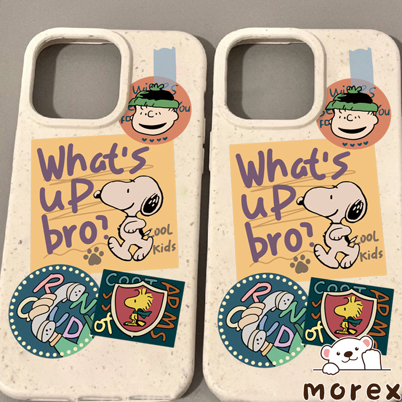 ฮิต เคส ซิลิโคอนมิตรแวดล้อม ลายSnoopy สำหรับ IPhone 17 11 13 15 16 14 12 Pro Max XR X XS Max 16 14 15 8 6 6s 7 Plus