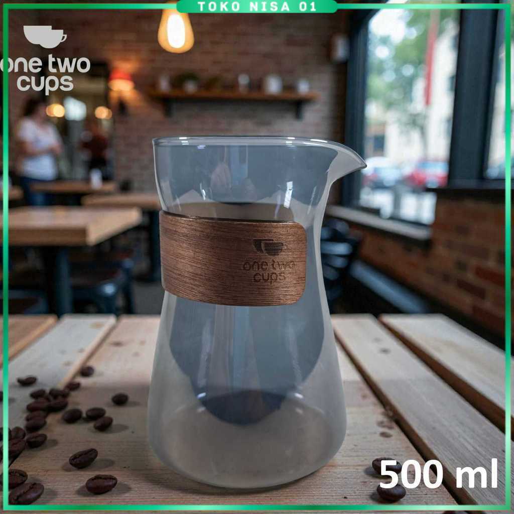 One Two Cups Coffee Pot Coffee Server เหยือกหยดเท 500ml - L1
