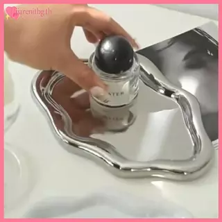 RENBG Simple ถาดเก็บเครื่องประดับ Creative Cloud Shapes Electroplated เครื่องประดับต่างหูแหวนจอแสดงผลเดสก์ท็อปจานสําหรับผู้หญิง TH