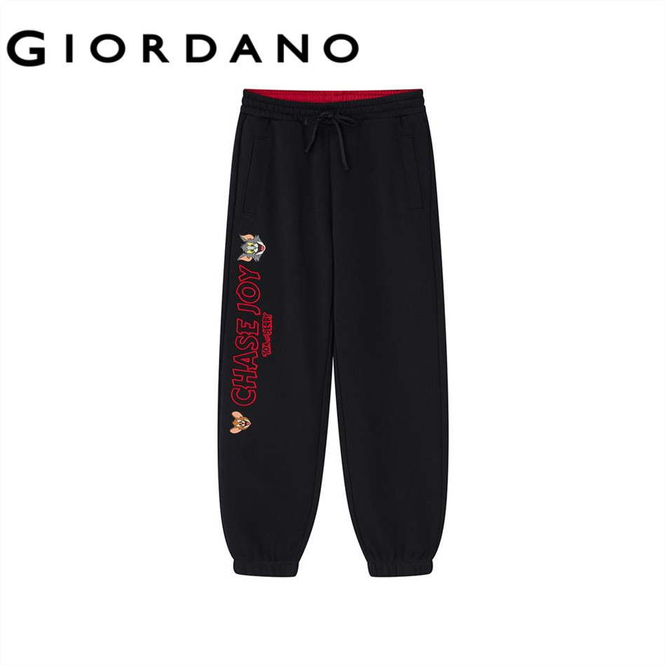 GIORDANO กางเกงจ็อกเกอร์ Junior’s Drawstring Joggers (Tom and Jerry) 03116080