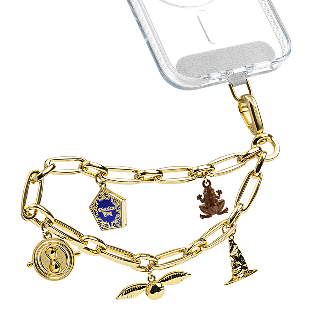 CASE Harry Potter ห่วงโซ่โทรศัพท์มือถือ Harry Potter จี้เชือกเส้นเล็กแบบพกพา สายรัดข้อมือลูกปัดป้องกันการสูญหายสากล