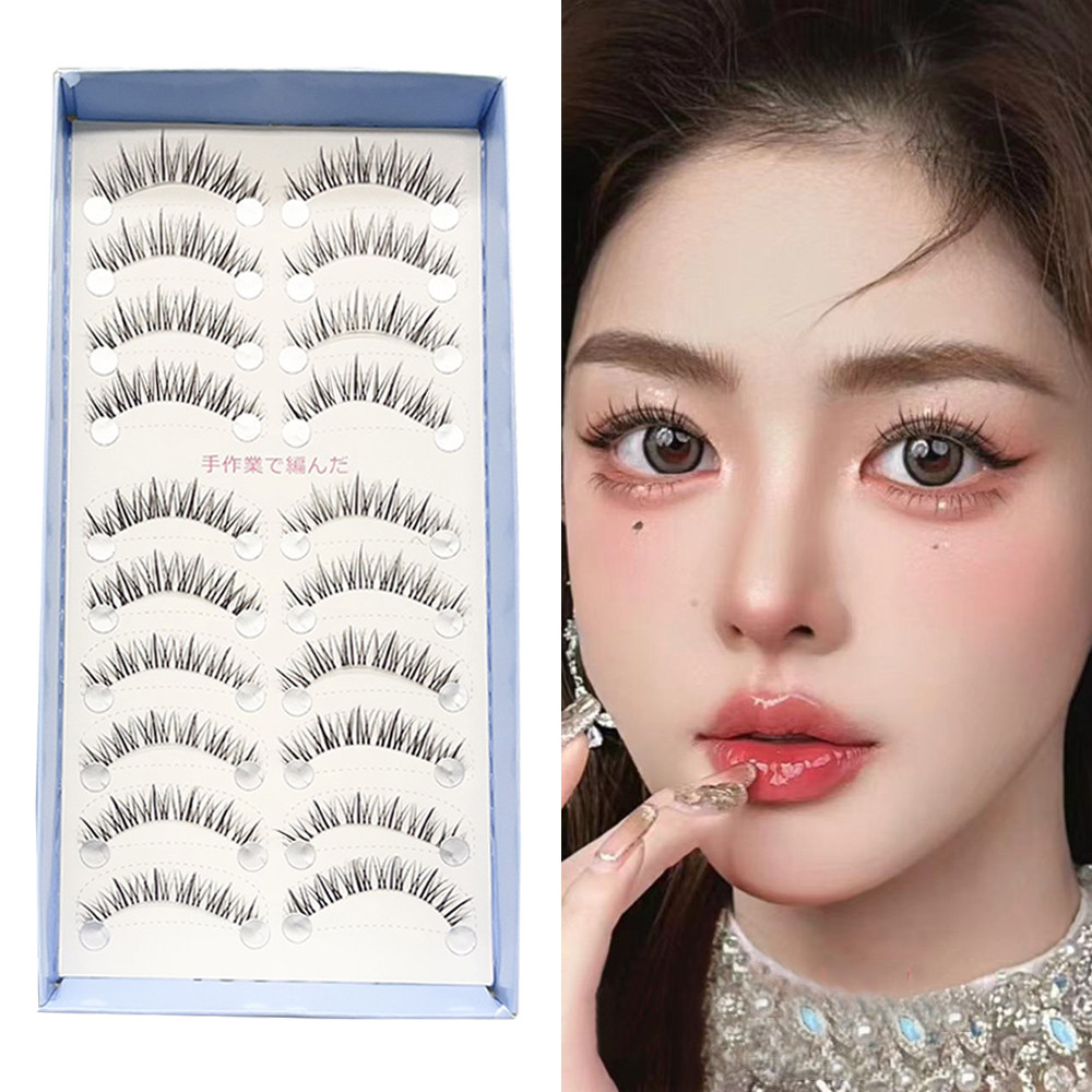 ขนตาปลอมนางฟ้าธรรมชาติ 10 คู่ Comic Eye แต่งหน้าเกาหลีแบบใช้ซ้ําได้