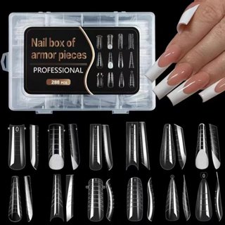 (Nail box of armor pieces 12ทรง) ฟอร์มต่อโพลีเจล 12สไตล์ ดูโ…