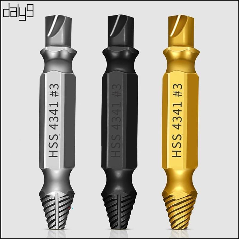 6Pcs Damaged Screw Extractor Kit and Stripped Screw Extractor Easily Quickly
