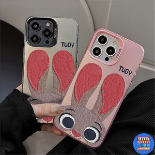 ส่งของเร็ว เคสโทรศัพท์12 หนังใหม่รูปกระต่าย เคสแข็งทนทานสี่สี For IPhone17 16 13Pro 12 11 14 15 ProMAX XR XS 7/8Plus SE2