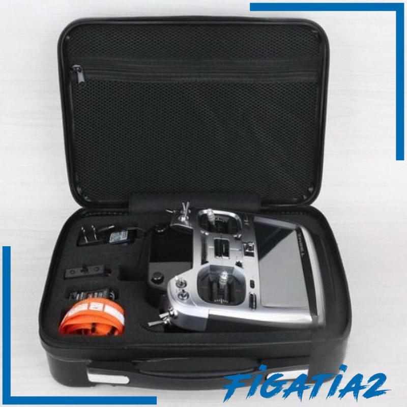 [Figatia2] กระเป๋าถือสําหรับ RC Controller Professional แบบพกพาน้ําหนักเบาสีดําซิปปิดสําหรับ /i6x at