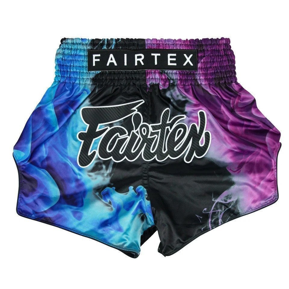 กางเกงขาสั้นมวยไทย Fairtex BS1951 สีดำ วัสดุ Tech House