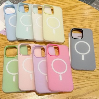 🔥wow🔥ฟรอสต์แมทท์ 2-in-1 สีแคนดี้ เข้ากันได้สำหรับ เคสไอโฟน11 เคส iphone 17 16 Pro Max XR 12 13 14 15 สีชมพูสวยงาม#082