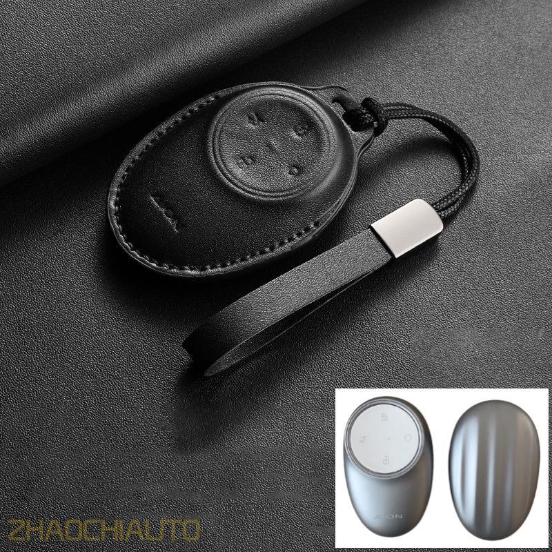 ฝาครอบกุญแจพวงกุญแจรถกระเป๋าหนัง Keyfob สําหรับ AION V AION UT AION RT AION RT Plus AION Y Plus