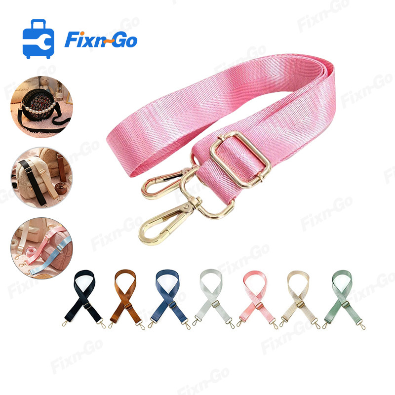 สายสะพายไหล่/สะพายข้างเดี่ยว สำหรับกระเป๋าถือผู้หญิง อุปกรณ์เสริมสายสะพายกระเป๋าผ้าแคนวาสทอ