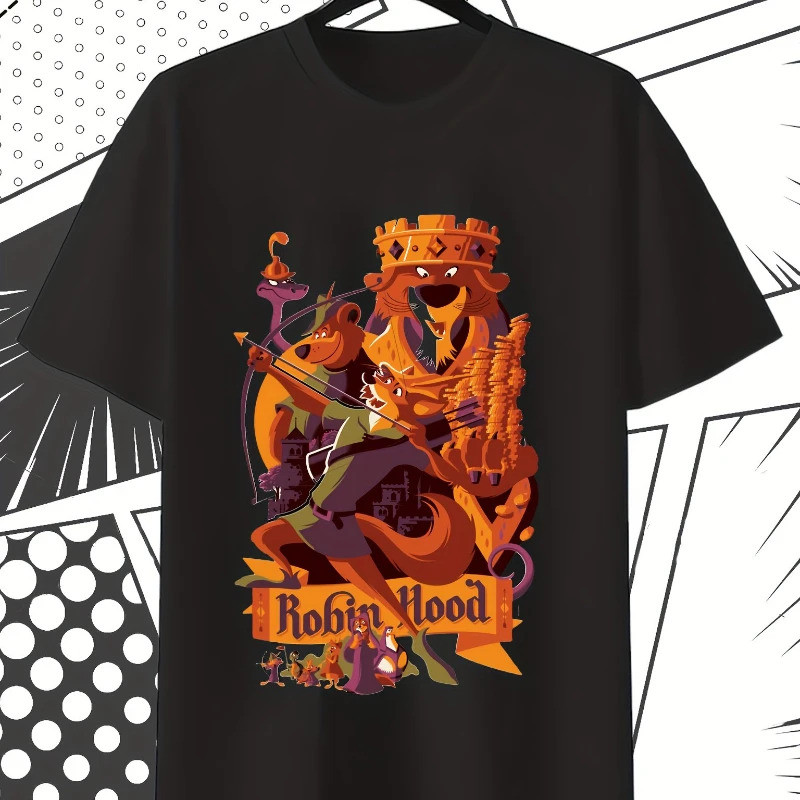 韩国 2026Summer Disney Mens Collection - ที่ได้รับอนุญาตอย่างเป็นทางการ Little John และ Robin Hood พิม