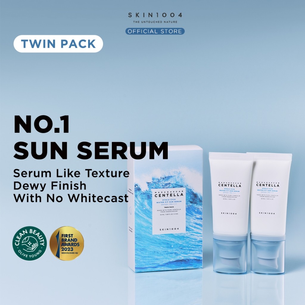 SKIN1004 Moisture-Boosting Sun Serum Set (Hyalu-Cica Water-Fit Sun Serum 50ml+Hyalu-Cica Water-Fit S