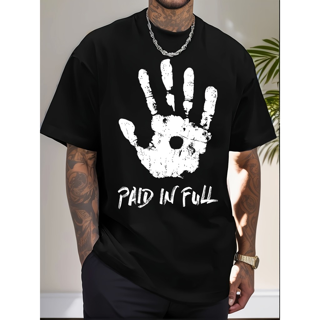 Jesus Hand Print, Paid In Full - Christian Faith T Shirt T-Shirt - 220g