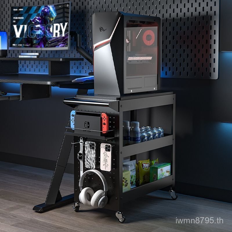 การแข่งขันมือถือไฟฟ้า Multi-Function Rack ห้องจัดเก็บสามารถถือขนมสามชั้นใต้โต๊ะกล่องโทรศัพท์มือถือ p