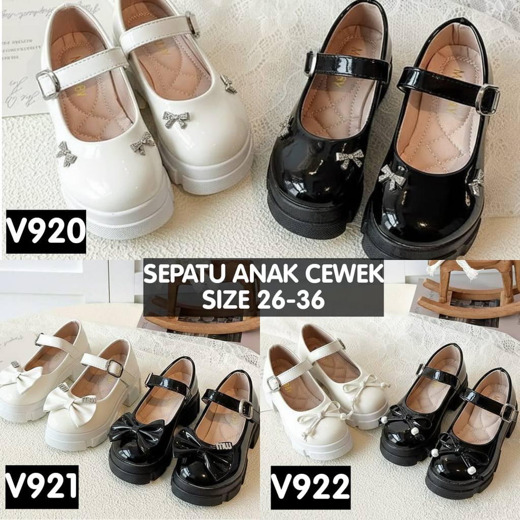 (LOLI-JKT) SP- V920 V921 V922 GLOSSY CHILDRENS SHOES WITH DOCMART OXFORD RIBBONS WITH HEELS -+ 4CM S