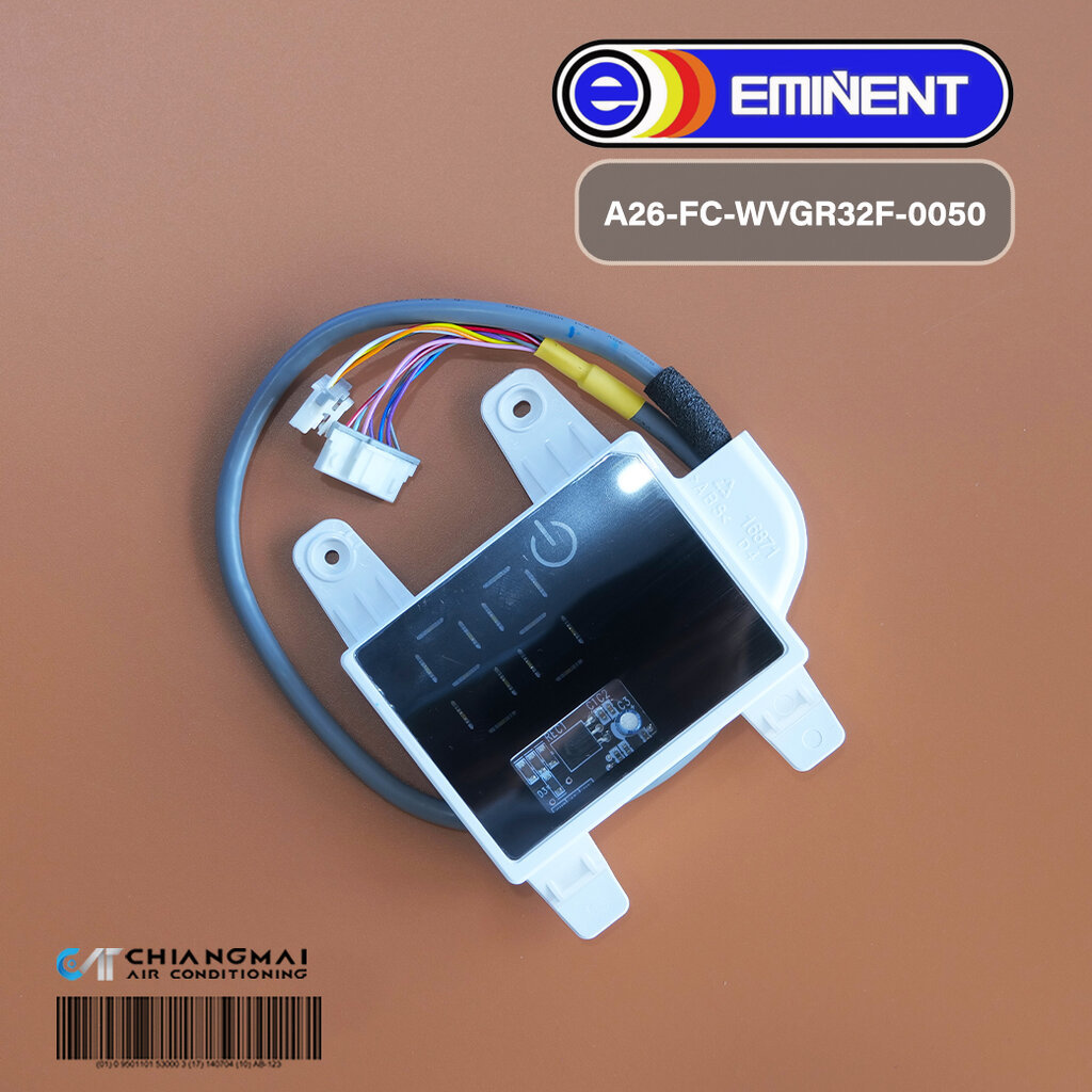 A26-FC-WVGR32F-0050 แผงรับสัญญาณรีโมทแอร์ Eminent Air แผงดิสเพลย์แอร์อิมิเน้นท์ (D5363BL) "30001060400"
