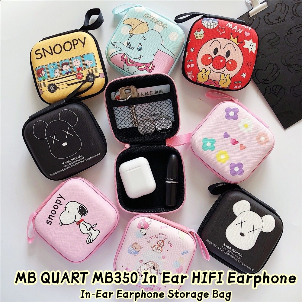 หูฟังในหู MB QUART MB350 ดีไซน์น่ารัก การ์ตูน พกพาสะดวก พร้อมกล่องบรรจุ Tinplate