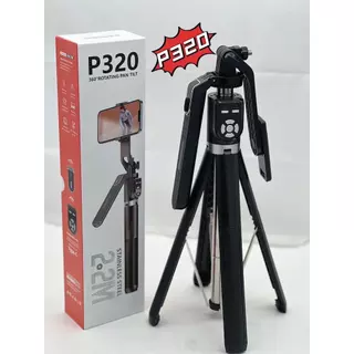 ไม้เซลฟี่ P180-1.8m ขาตั้งกล้องไม้เซลฟี่ไร้สาย P320-2.2m พับได้มาพร้อมรีโมทบลูทูธ แบบชาร์จไฟ พิเศษสามารถใช้กล้องแอ