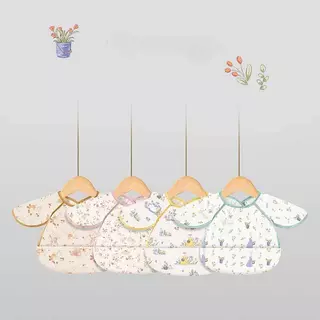 COD baby bibs ผ้ากันเปื้อนเด็ก ผ้าซับน้ำลาย แบบ 3D มีกระเป๋าหน้า กันน้ำ คุณภาพเกรด A